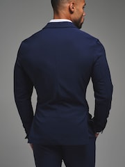 Tailored Athlete Blue Muscle Fit Tech Suit Jacket - Image 3 of 7
