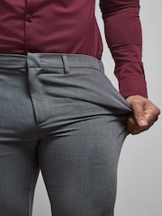 Tailored Athlete Grey Muscle Fit Essential Trousers - Image 6 of 7