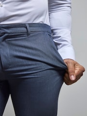 Tailored Athlete Light Blue Muscle Fit Essential Trousers - Image 5 of 7