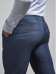 Tailored Athlete Light Blue Muscle Fit Essential Trousers - Image 6 of 7