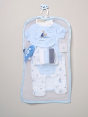 Rock-A-Bye Baby Boutique Blue - Bear and Boat Print Hanging Gift Set 10 Piece - Image 2 of 6