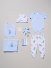 Rock-A-Bye Baby Boutique Blue - Little Prince Print Little Gent Hanging Gift Set 10 Piece - Image 1 of 6