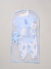 Rock-A-Bye Baby Boutique Blue - Little Prince Print Little Gent Hanging Gift Set 10 Piece - Image 2 of 6