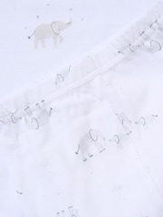 Rock-A-Bye Baby Boutique White - Elephant Print Little Gent Hanging Gift Set 10 Piece - Image 2 of 6