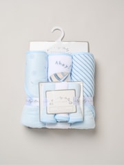 Rock-A-Bye Baby Boutique Light Blue Hooded Towels And Wash Cloth Set 3 Pack - Image 1 of 3