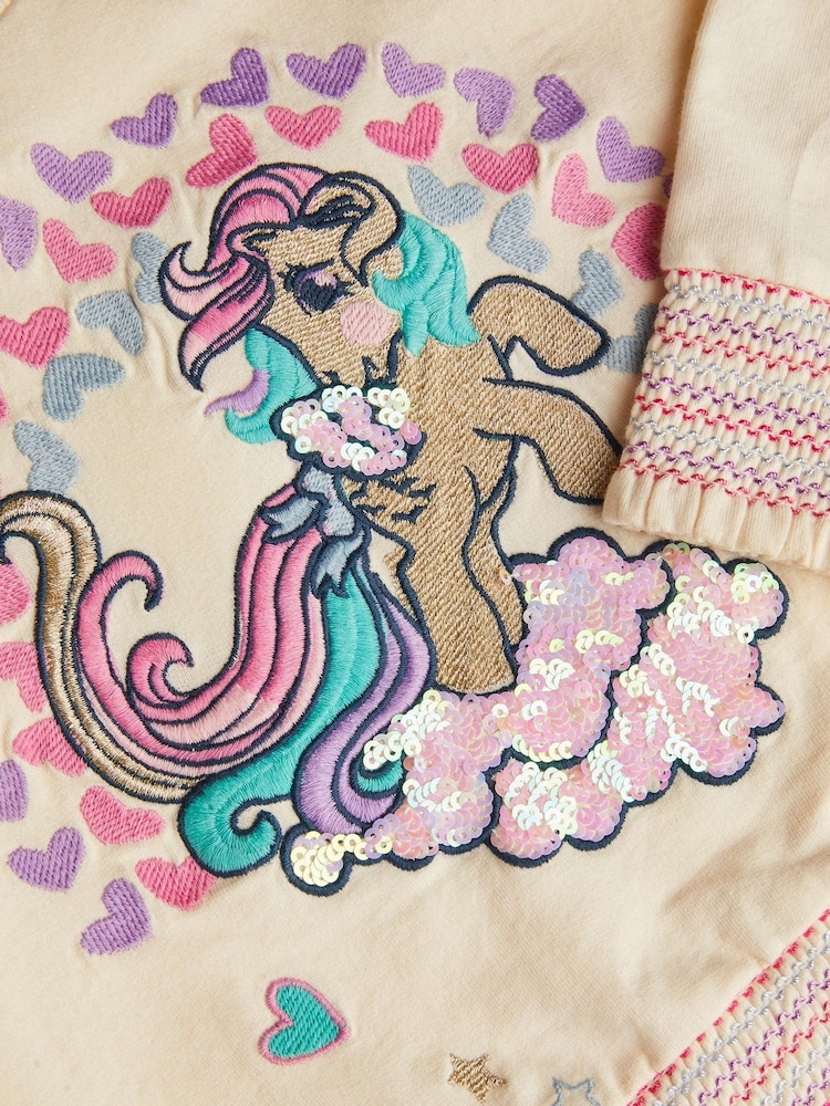 Monsoon Cream My Little Pony Rainbow Embroidered Sweatshirt - Image 2 of 2 Monsoon Cream My Little Pony Rainbow Embroidered Sweatshirt - Image 2 of 2
