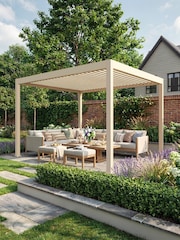 Maze Latte Jupiter Frame Pergola 3x4m - Image 3 of 4