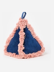 Oliver Bonas Blue Issey Velvet Door Stop - Image 1 of 4