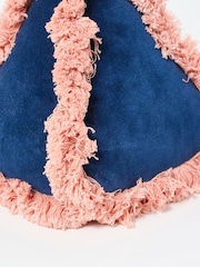 Oliver Bonas Blue Issey Velvet Door Stop - Image 3 of 4
