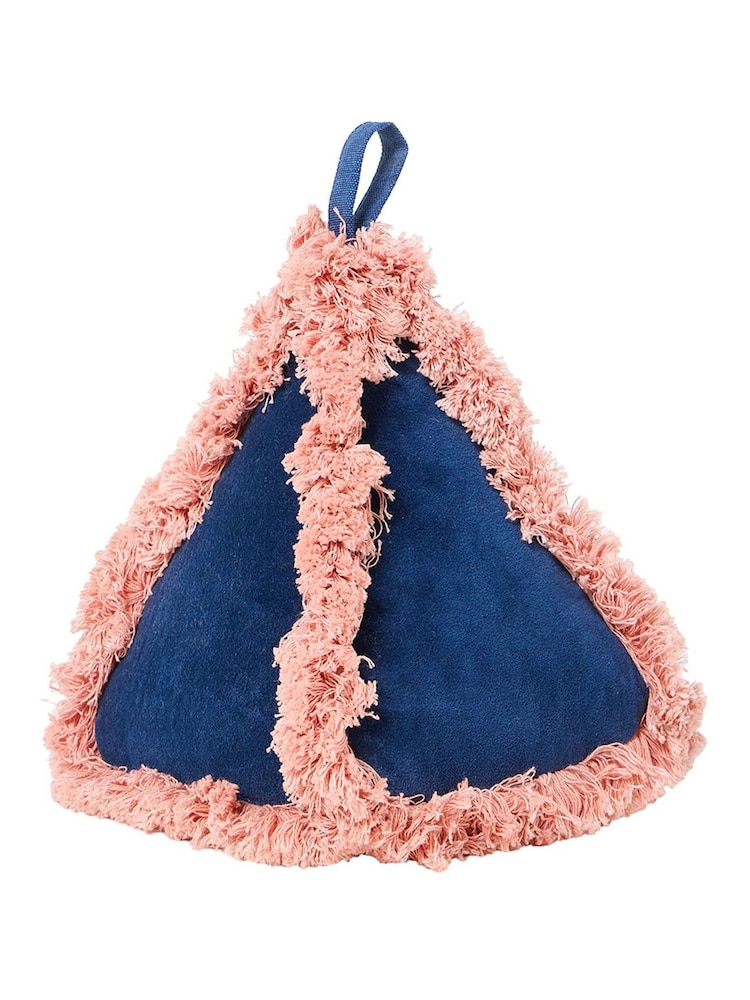 Oliver Bonas Blue Issey Velvet Door Stop - Image 4 of 4