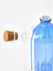 Oliver Bonas Blue Olio Glass Oil & Vinegar Bottle - Image 2 of 5