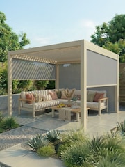 Maze Latte Jupiter Frame, accessories & assembly service Pergola 3x3m - Image 1 of 6