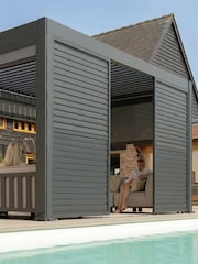 Maze Grey Eden Frame, accessories & assembly service Pergola 4x4m - Image 1 of 6