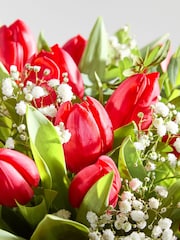 Arena Flowers Bright Spirit Tulips and Gypsophila Valentine's Fresh Flower Bouquet - Image 3 of 4