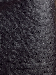 Friends Like These Black PU Ostrich Effect Mini Skirt - Image 5 of 5