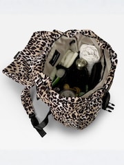 Finnson Leopard Print Elise Changing Bag Backpack With Mat - Image 5 of 7