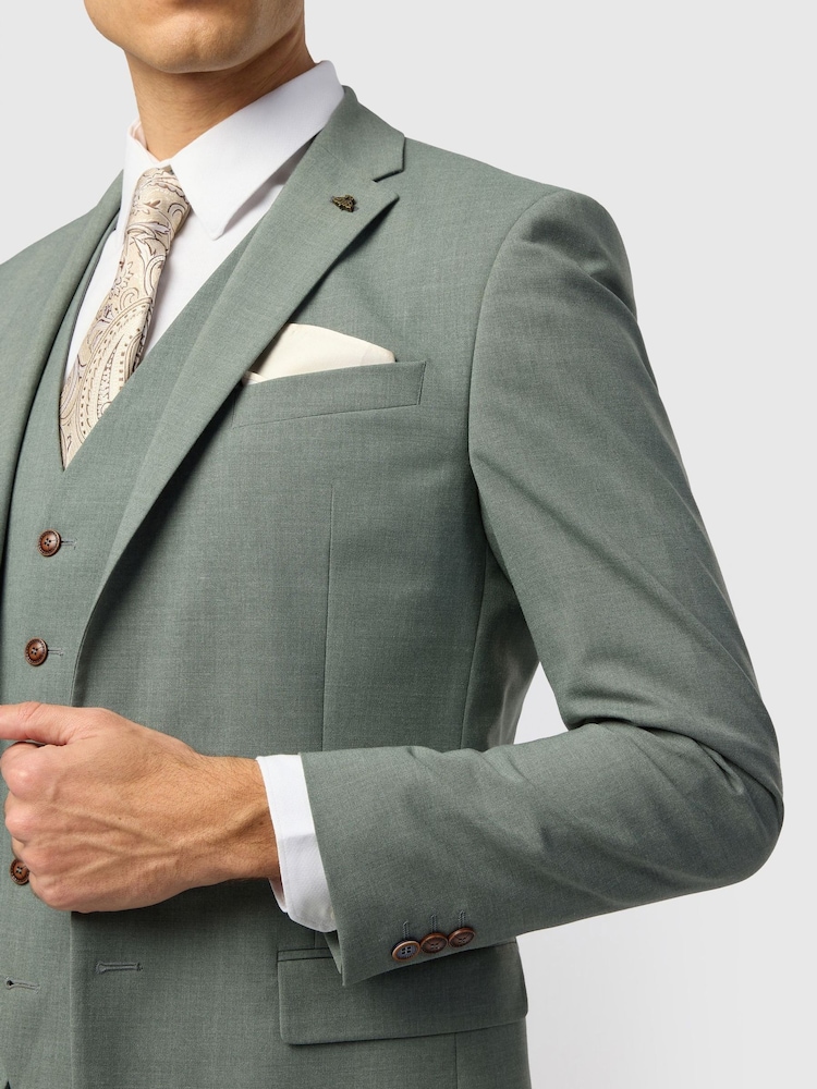 Antique Rogue Green Plain Jacket - Image 4 of 4