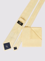 Antique Rogue Yellow Paisley Wedding Tie 7Cm - Image 2 of 3