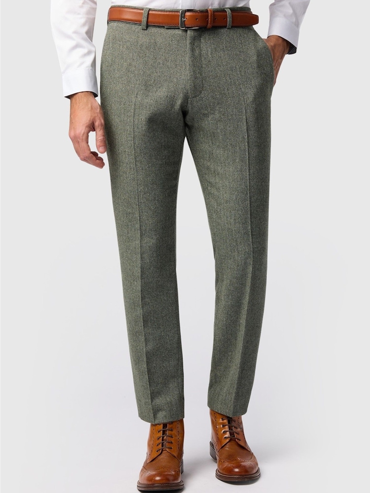 Antique Rogue Herringbone Trousers - תמונה 1 מתוך 2