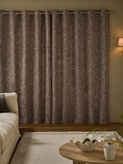 Cortinas de chenille texturizadas com ilhós - Imagem 4 de 5