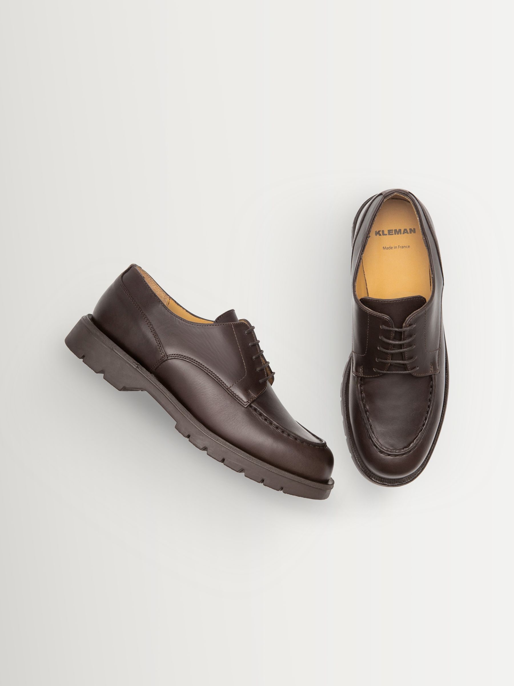 【KLEMAN】 FRODAN U TIP LATHERSHOES 41 Buy KLEMAN Brown Frodan Leather Shoes from Next Canada