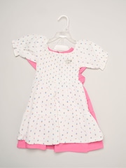 Miss Pink Floral Print And Chambray Dresses 2 Pack - Image 2 of 5