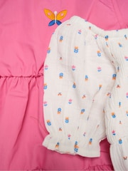Miss Pink Floral Print And Chambray Dresses 2 Pack - Image 3 of 5
