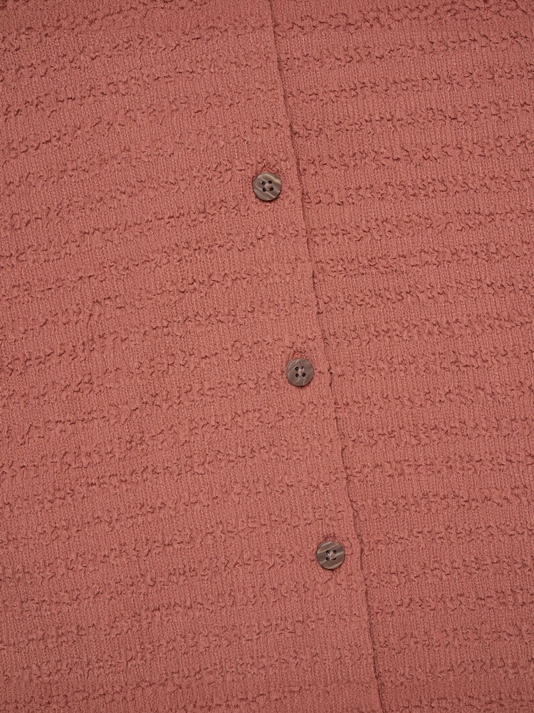 Miss Red Textured Top Wide Leg Trousers And Scrunchie Outfit Set - Image 6 of 6 Miss Red Textured Top Wide Leg Trousers And Scrunchie Outfit Set - Image 6 of 6