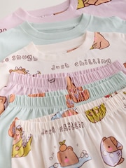 Lilac/Teal Capybara - ジョガーパジャマ 3 パック(3〜16歳) - 画像 7 / 7