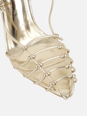 Simmi London Gold Giorgia Strappy Heeled Sandals - Image 4 of 4