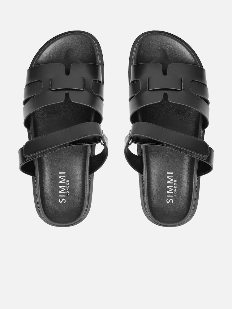 Simmi London Adelle Chunky Strap Footbed Slides - Εικόνα 2 από 4