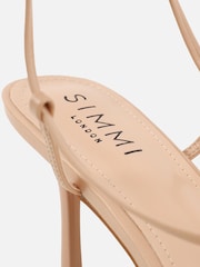Simmi London Nude Gigi Strappy Heeled Sandals - Image 3 of 4