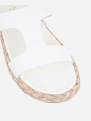 Weiß - Simmi London Gerri Chunky Footbed Flat Sandals - Bild 2 von 4