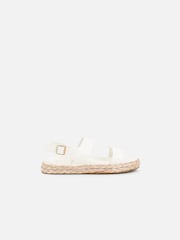 Weiß - Simmi London Gerri Chunky Footbed Flat Sandals - Bild 4 von 4