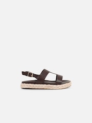 Braun - Simmi London Gerri Chunky Footbed Flat Sandals - Bild 2 von 4