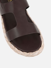 Braun - Simmi London Gerri Chunky Footbed Flat Sandals - Bild 4 von 4