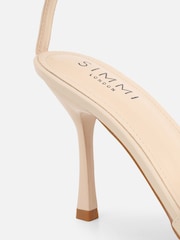 Simmi London Cream Meela Heeled Sandals - Image 3 of 4