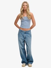 Superdry Light Blue Athletic Essential Graphic Cami - Image 4 of 7