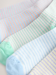 Pastel Stripe Ankle Socks 5 Pack - Image 3 of 8