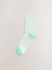 Pastel Stripe Ankle Socks 5 Pack - Image 8 of 8