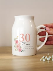 Personalised Floral Birthday Jug Vase by PMC - Image 3 of 3