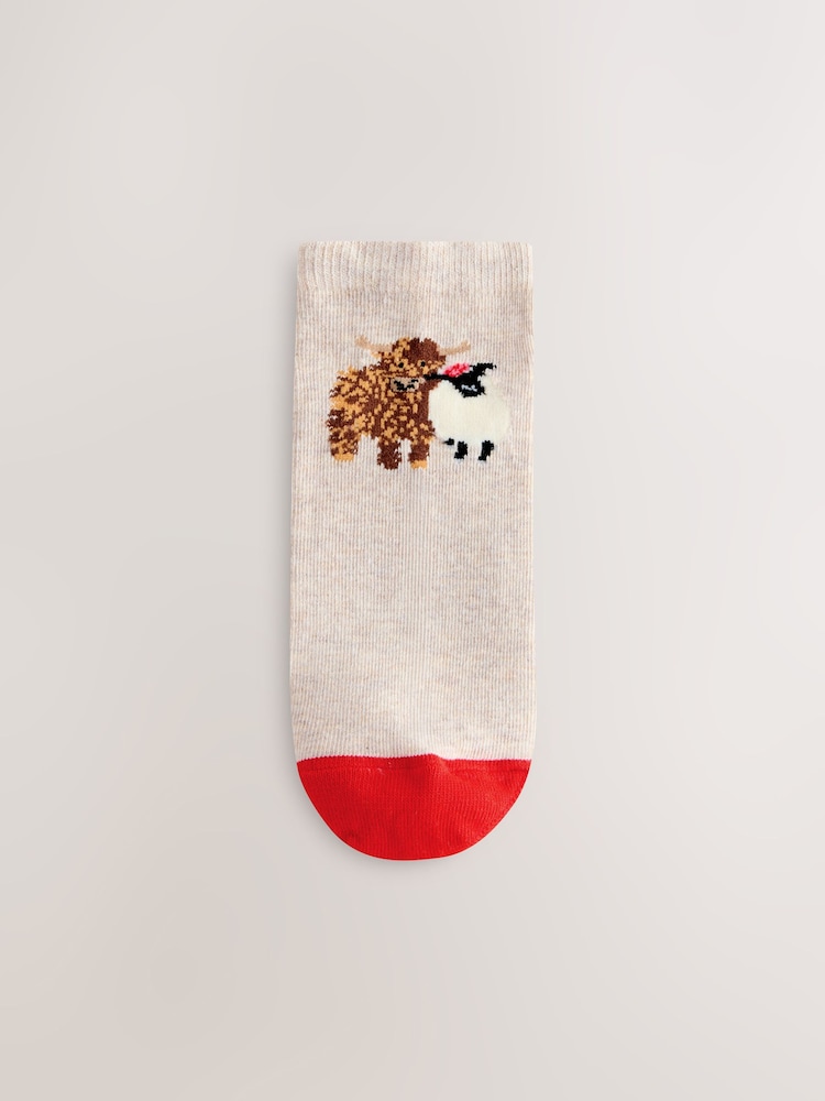 fresas - Hamish the Highland Cow Stripe Trainer Socks 4 Pack - Imagen 2 de 7 fresas - Hamish the Highland Cow Stripe Trainer Socks 4 Pack - Imagen 2 de 7