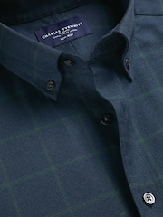 Charles Tyrwhitt Blue Check Non-Iron Twill Shirt - Image 4 of 5