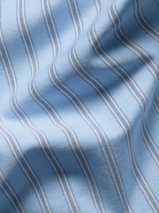 Charles Tyrwhitt Blue Stripe Button-Down Stretch Washed Oxford Shirt - Image 3 of 4