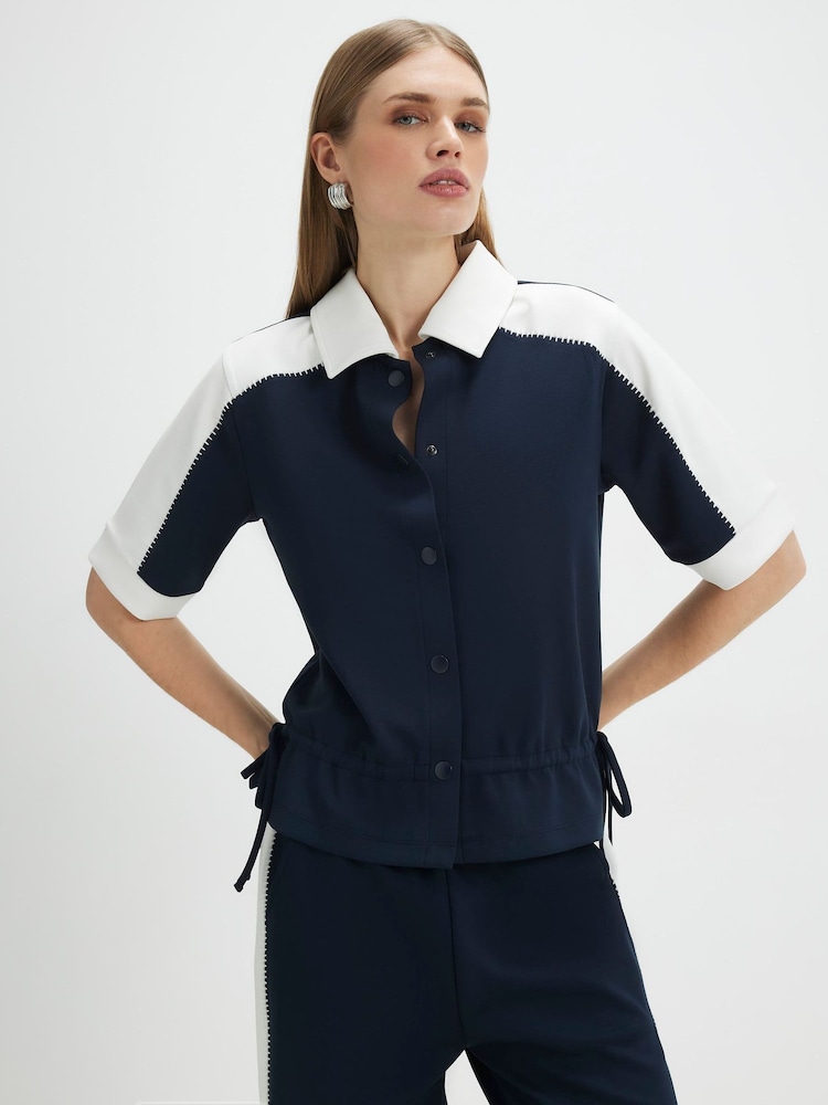 River Island Short Sleeve Contrast Polo Shirt - Imaginea 1 din 4