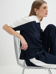 River Island Short Sleeve Contrast Polo Shirt - Imaginea 3 din 4