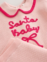 Pink Santa Knitted Baby Jumper and Leggings Set (0mths-2yrs) - Image 10 of 11