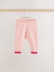 Pink Santa Knitted Baby Jumper and Leggings Set (0mths-2yrs) - Image 7 of 11