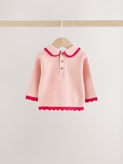 Pink Santa Knitted Baby Jumper and Leggings Set (0mths-2yrs) - Image 8 of 11