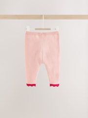 Pink Santa Knitted Baby Jumper and Leggings Set (0mths-2yrs) - Image 9 of 11